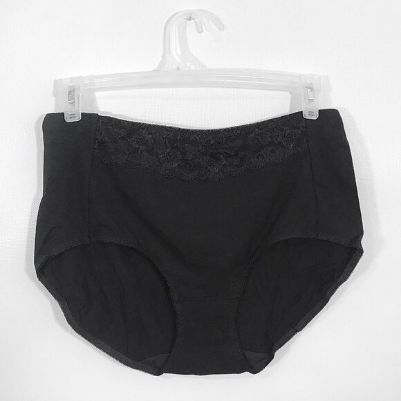 4X Black Underwear Lace Trim Panties XXXXL NEW - Picture 3 of 6
